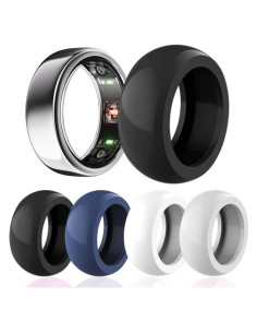 Paquete de 4 fundas de silicona para Oura Ring Gen 3 4 y Galaxy Ring