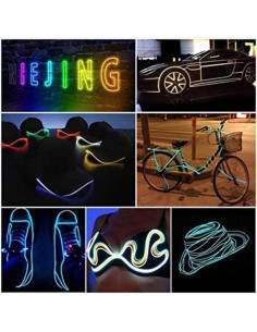 Luz de Neón LED Searik 5m Naranja con Controlador de Batería 2