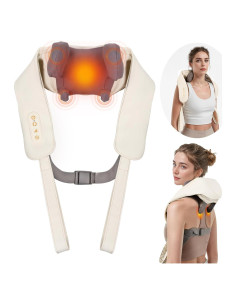 Masajeador de Cuello Arboleaf Shiatsu Inalámbrico con Calor
