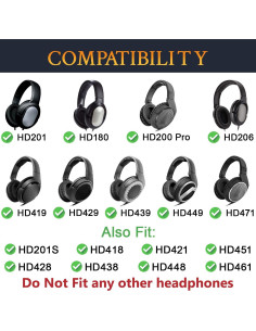 Almohadillas de Reemplazo SOULWIT para Auriculares Sennheiser 2