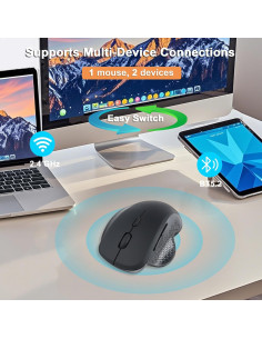 Ratón Inalámbrico Ergonómico CHUYI Vertical Bluetooth 5.2 2