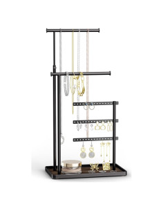 Soporte de Joyería Ajustable Jockcaras Negro 44.5 cm