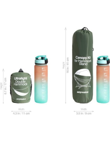Soporte de Hamaca Portátil Anymaka Ajustable 267 cm 550 LBS
