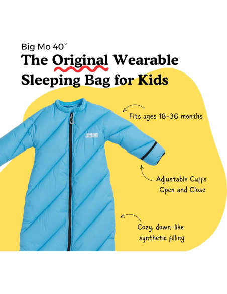 Saco de dormir para niños Morrison Outdoors 40 C azul