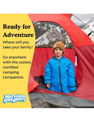 Saco de dormir para niños Morrison Outdoors 40 C azul