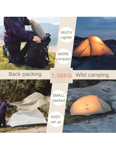 Tienda Ultraligera Windhike Cloud Up Pro 1 Persona Verde 2