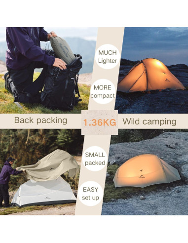 Tienda Ultraligera Windhike Cloud Up Pro 1 Persona Verde