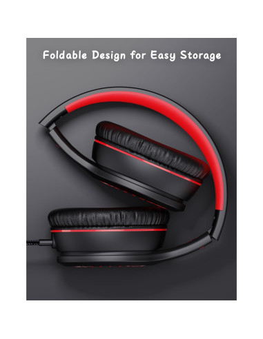 Auriculares con cable NIVAVA K16 para niños, estéreos, 3.5mm