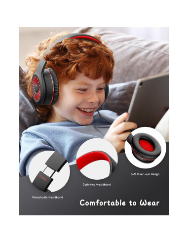 Auriculares con cable NIVAVA K16 para niños, estéreos, 3.5mm