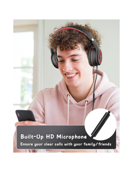 Auriculares con cable NIVAVA K16 para niños, estéreos, 3.5mm