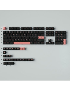 Juego de Teclas PBT Dye Sub 129 Teclas Cherry Gato Rosa 2