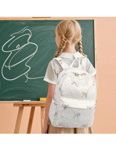 Mochila Infantil CAMTOP Colorida con Lazo Bordado 36cm 2