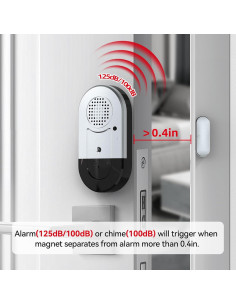 Alarmas de Puerta y Ventana Sanjie - 3 Paquetes, 125dB 2