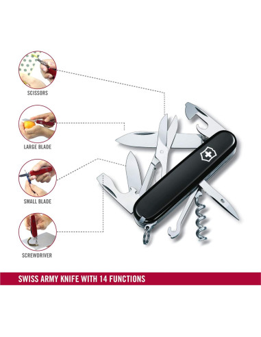 Cuchillo Suizo Victorinox Climber 14 Funciones Negro