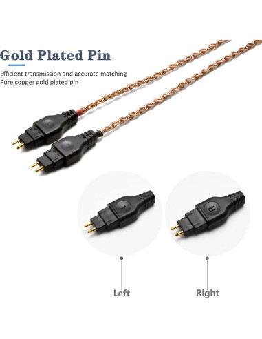 Cable de Auriculares GUCraftsman 1.8m 6N para SENNHEISER HD600 HD650 HD660S
