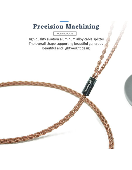 Cable de Auriculares GUCraftsman 1.8m 6N para SENNHEISER HD600 HD650 HD660S