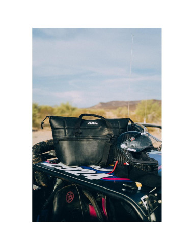 Enfriador Suave AO Coolers Carbon 12 Latas Negro Aislamiento Doble