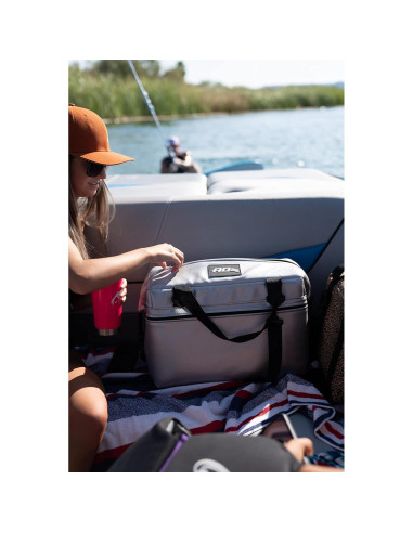 Enfriador Suave AO Coolers Carbon 12 Latas Negro Aislamiento Doble