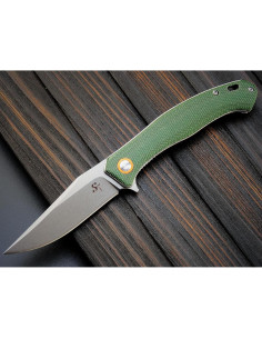 Cuchillo Plegable Sitivien ST112 D2 Micarta 19.5cm Verde Militar 2