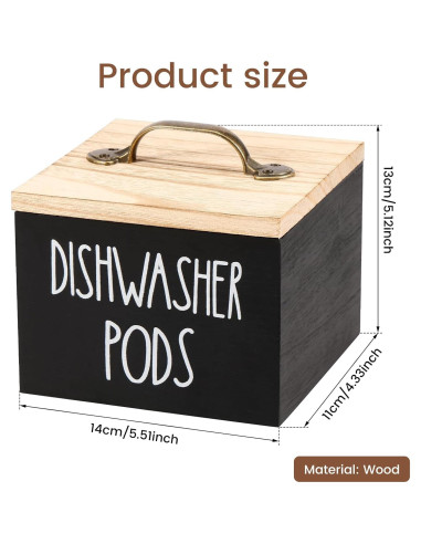 Soporte para Cápsulas de Lavavajillas LYIYEYAN 14x13x11cm