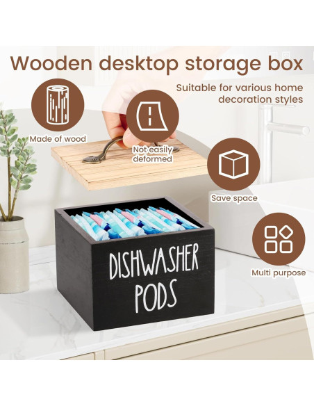 Soporte para Cápsulas de Lavavajillas LYIYEYAN 14x13x11cm