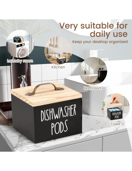 Soporte para Cápsulas de Lavavajillas LYIYEYAN 14x13x11cm