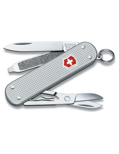 Cuchillo de bolsillo Victorinox Classic SD Alox Plateado 5 funciones