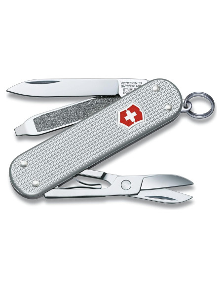 Cuchillo de bolsillo Victorinox Classic SD Alox Plateado 5 funciones