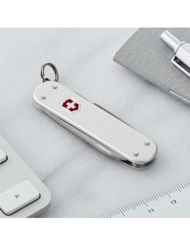 Cuchillo de bolsillo Victorinox Classic SD Alox Plateado 5 funciones