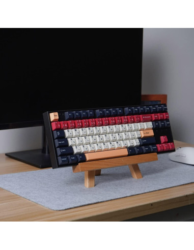 Juego de Teclas PBT Japonés Mintcaps 129 Teclas Negro Blanco