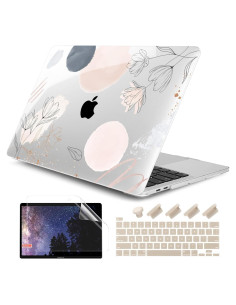 Carcasa DONGKE para MacBook Pro 13" 2020-2024 - Flores Abstractas
