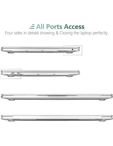 Carcasa DONGKE para MacBook Pro 13" 2020-2024 - Flores Abstractas