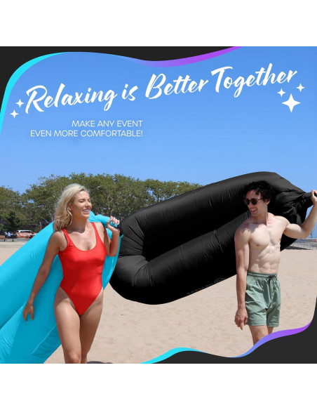 Sillones Inflables Nevlers 2 Pack | Sofá de Aire Impermeable