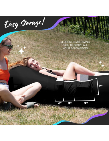 Sillones Inflables Nevlers 2 Pack | Sofá de Aire Impermeable