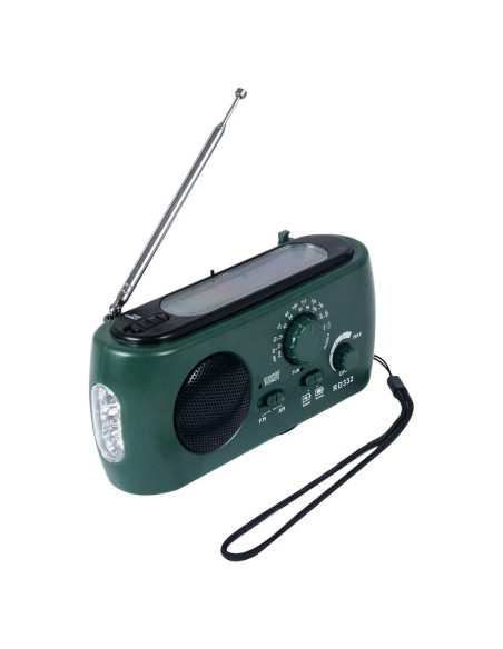 Radio de Emergencia MOLEBIT RD322T con Cargador Solar y Manivela