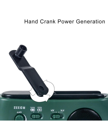 Radio de Emergencia MOLEBIT RD322T con Cargador Solar y Manivela