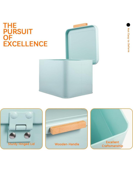 Contenedor de Pods de Lavandería Picowe Verde con Tapa de Madera