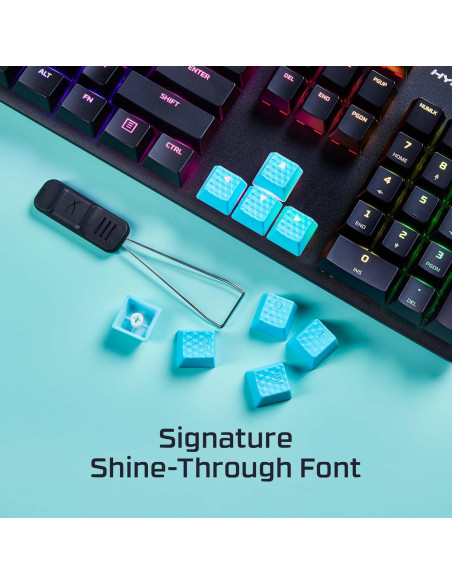 Kit de Teclas de Goma HyperX - 19 Teclas Texturizadas Azul