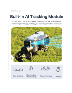 Estabilizador Gimbal FeiyuTech SCORP Mini 2 con AI - Negro 2