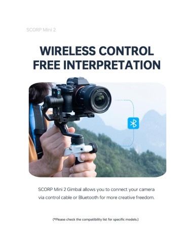 Estabilizador Gimbal FeiyuTech SCORP Mini 2 con AI - Negro