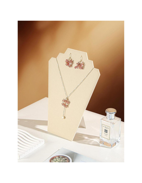 Conjunto de Joyería Beige 4 Piezas Coward para Collares Conjunto de Joyería Beige 4 Piezas Coward para Collares