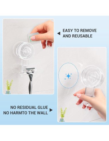 Ganchos de Succión LUXEAR - Paquete de 2, 3 KG, PVC