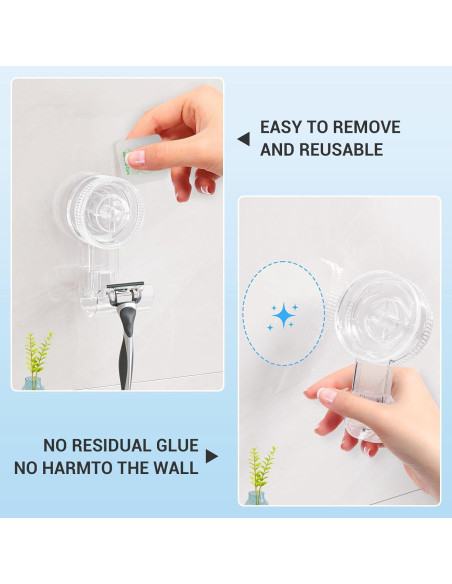 Ganchos de Succión LUXEAR - Paquete de 2, 3 KG, PVC