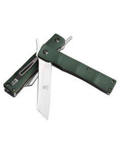 Cuchillo de bolsillo KATSU JRF01 acero D2 mango G10 19.05 cm