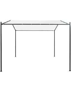 Gazebo Exterior FUDUGEHMIOFWFJJ Blanco 2.99m x 2.99m x 2.59m 2