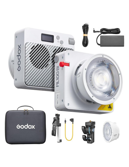 Godox ML100Bi Luz LED Portátil 120W Bicolor 2800K-6500K Godox ML100Bi Luz LED Portátil 120W Bicolor 2800K-6500K