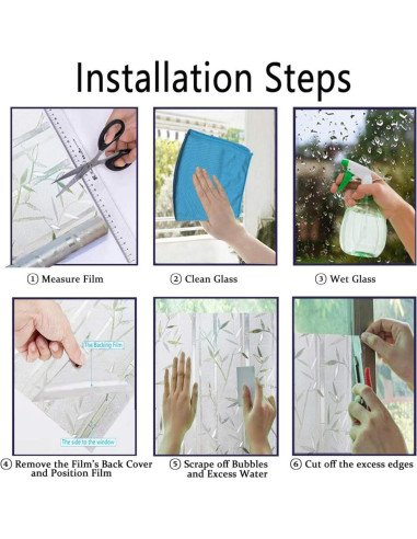 Película de Ventana Esmerilada Finnez 29.9x200 cm Bambú