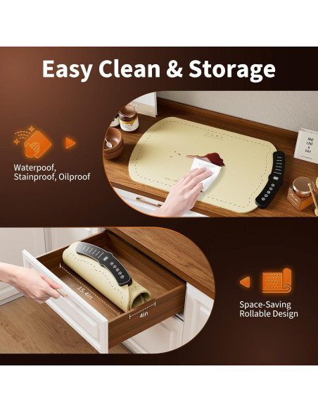 Alfombrilla Calentadora Eléctrica Anyeye XL Beige 63x39cm