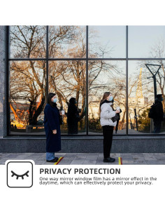 Película de Privacidad para Ventanas Sesybuty 44.5x198.1cm 2