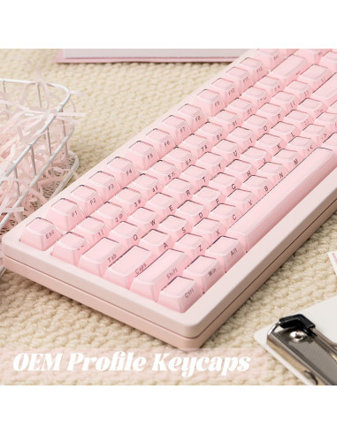 Teclas Mecánicas Personalizadas SUEHIODHY 113 Teclas Rosa